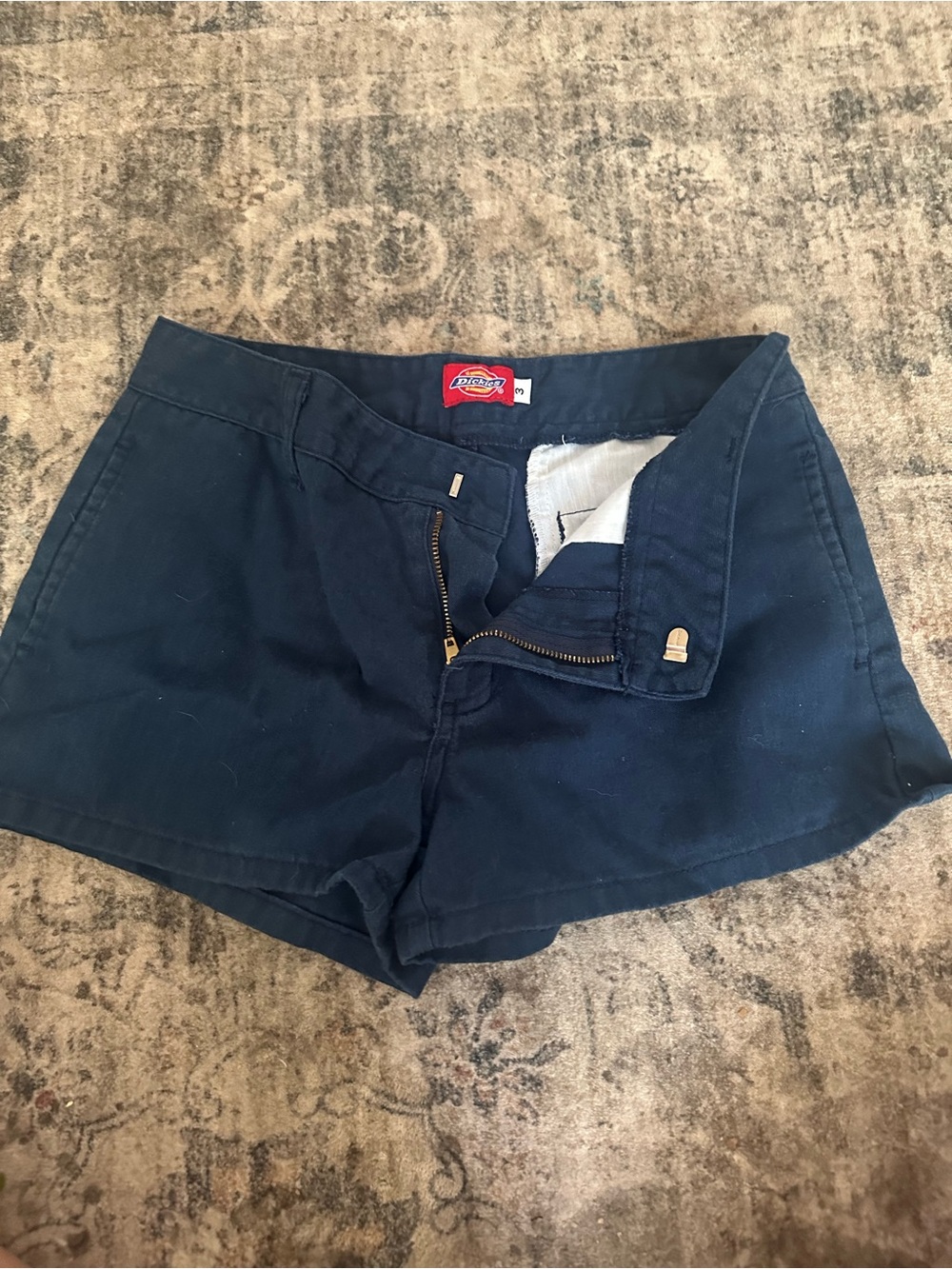 Dickies Women's Dark Navy Cotton Work Shorts